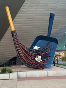 Dust Pan outside the Denver Art Museum 