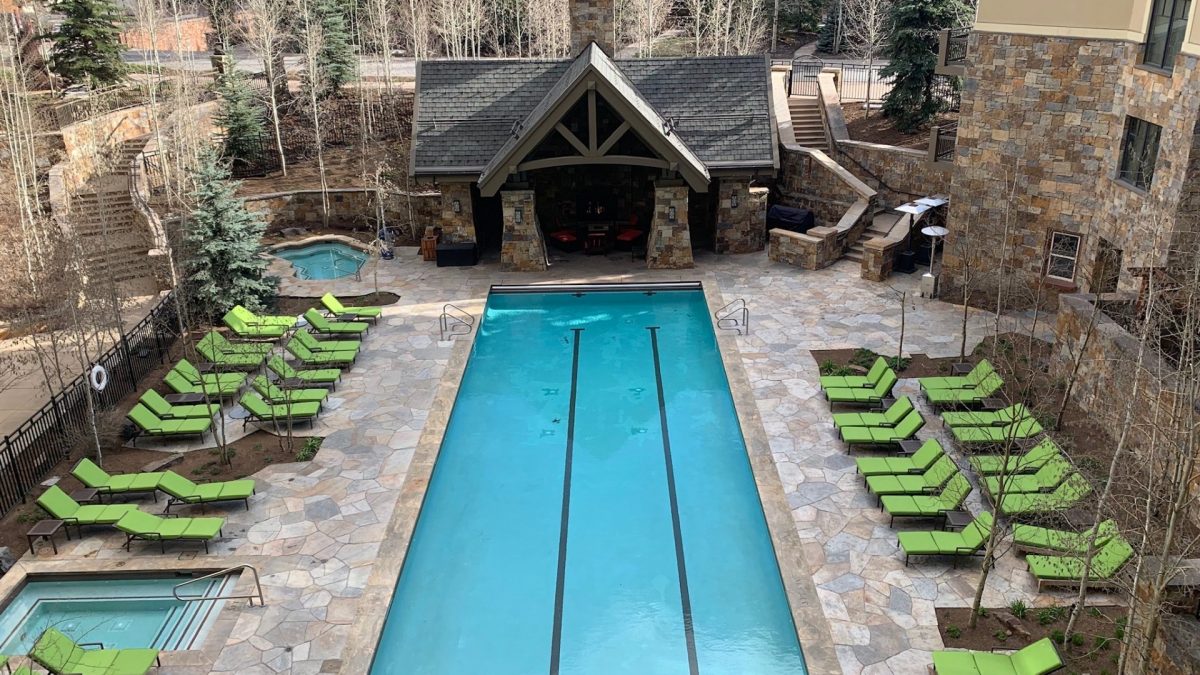 Outdoor pool at the Four Seasons in Vail