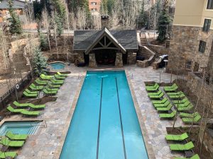 Outdoor pool at the Four Seasons in Vail 